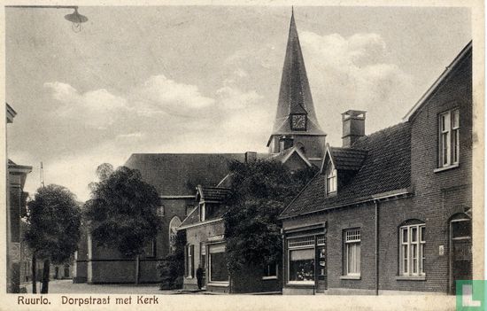 Ruurlo, Dorpsstraat met Kerk - Afbeelding 1
