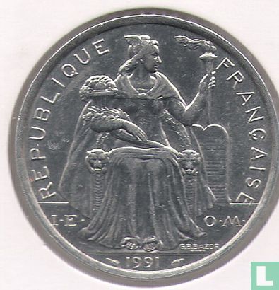 Frans-Polynesië 5 francs 1991 - Afbeelding 1