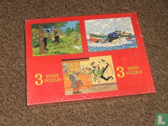 3 Kuifje puzzles / 3 Tintin puzzels