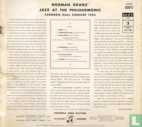 Norman Grantz’ Jazz at the Philharmonic Carnegie Hall Concert 1952  - Image 2