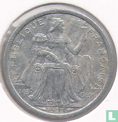 French Polynesia 1 franc 1993 - Image 1