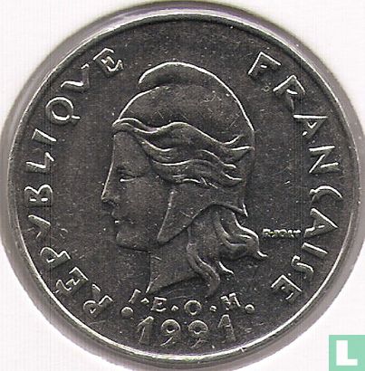 Französisch-Polynesien 20 Franc 1991 - Bild 1