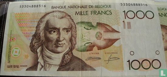 Belgique 1000 Francs - Image 1