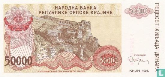 Srpska Krajina 50.000 Dinara 1993 - Image 1