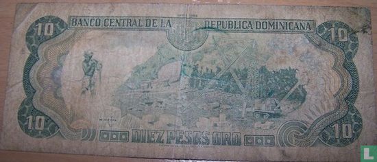 Dominikanische Republik 10 Pesos Oro 1988 - Bild 2
