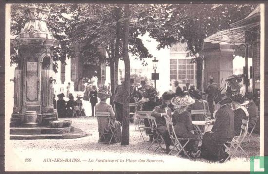 Aix-les-Bains, La Fontaine et la Place des Sources