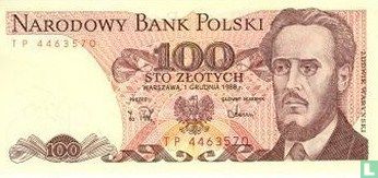 Pologne 100 Zlotych 1988 - Image 1