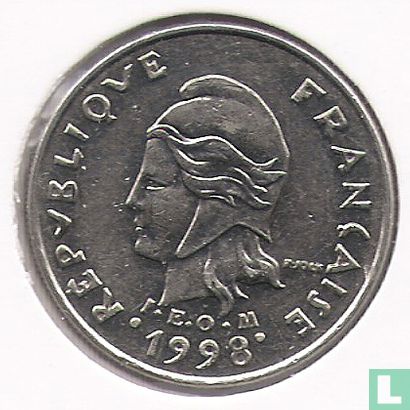 French Polynesia 10 francs 1998 - Image 1