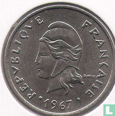 Polynésie française 20 francs 1967 - Image 1