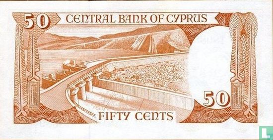 Cyprus 50 Cents 1987 - Afbeelding 2