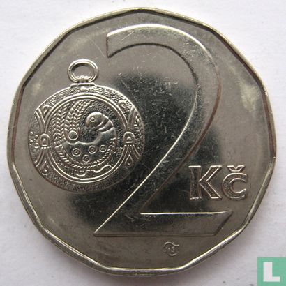 République tchèque 2 koruny 1996 - Image 2