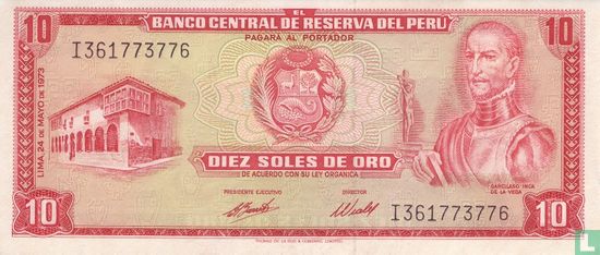 Pérou 10 semelles de Oro - Image 1