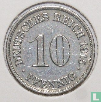 Duitse Rijk 10 pfennig 1915 (A) - Afbeelding 1