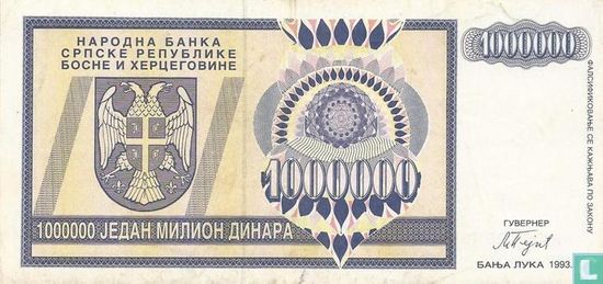 Srpska 1 Million Dinara 1993 - Image 1