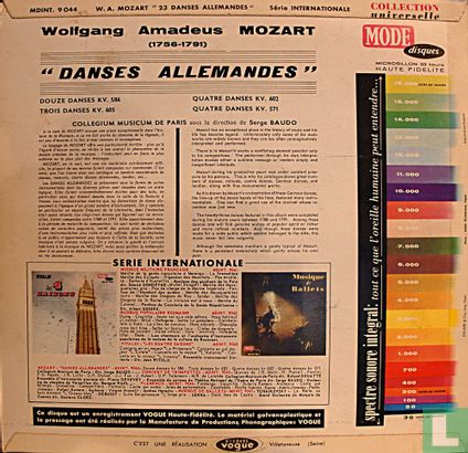 Mozart "Danses Allemandes" - Afbeelding 2