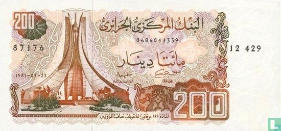 Algerije 200 Dinars  - Afbeelding 1