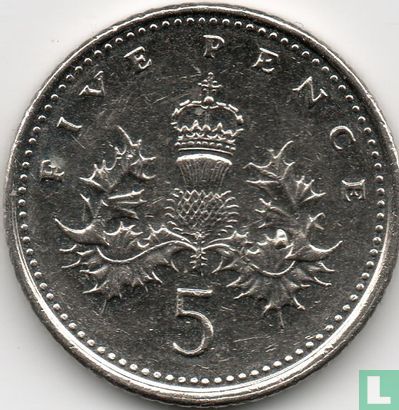 Verenigd Koninkrijk 5 pence 2005 - Afbeelding 2