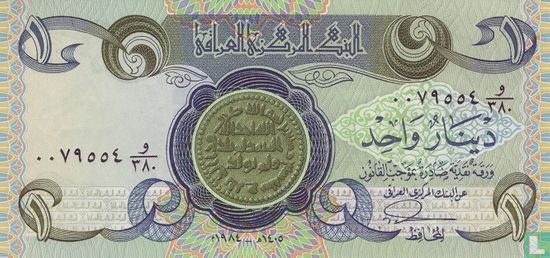 Irak 1 Dinar  - Afbeelding 1