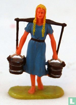 Peasant woman with buckets - Image 1