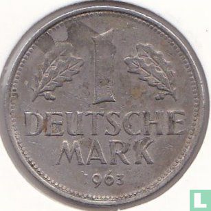 Germany 1 mark 1963 (G) - Image 1