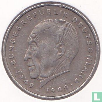 Deutschland 2 Mark 1974 (J - Konrad Adenauer) - Bild 2