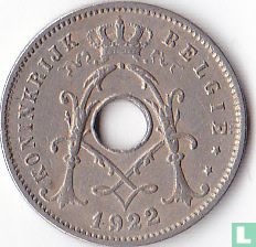Belgique 5 centimes 1922 (NLD) - Image 1