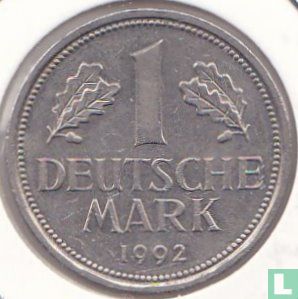 Germany 1 mark 1992 (D) - Image 1