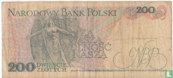 Pologne 200 Zlotych 1986 - Image 2