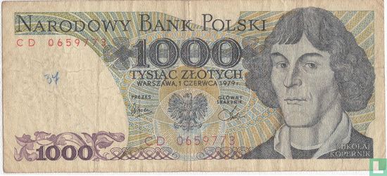 Pologne 1.000 Zlotych 1979 - Image 1
