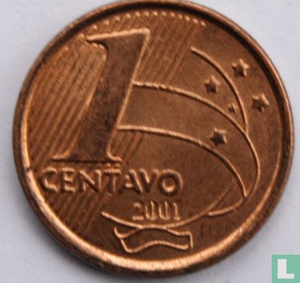 Brésil 1 centavo 2001 - Image 1