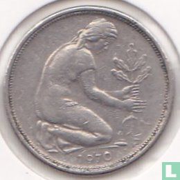 Germany 50 pfennig 1970 (G) - Image 1