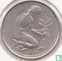 Duitsland 50 pfennig 1972 (F) - Afbeelding 1