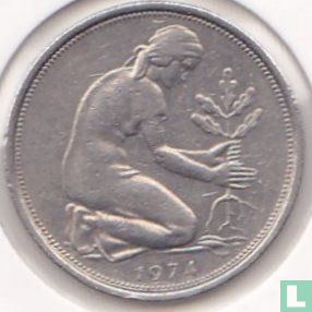 Germany 50 pfennig 1974 (J) - Image 1