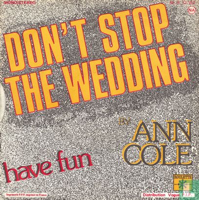 Don't stop the wedding - Afbeelding 2