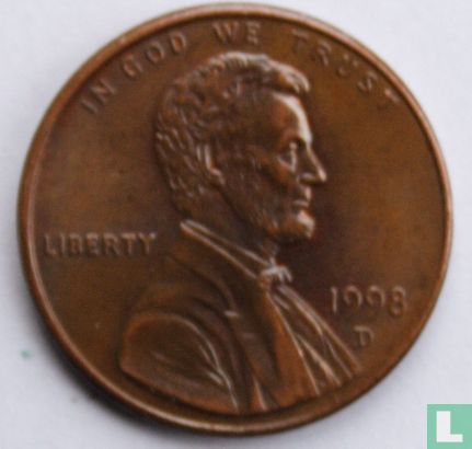United States 1 cent 1998 (D) - Image 1