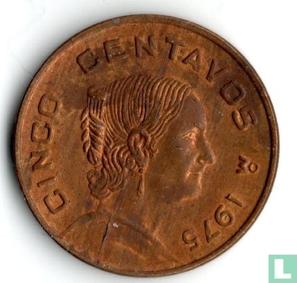 Mexique 5 centavos 1975 - Image 1