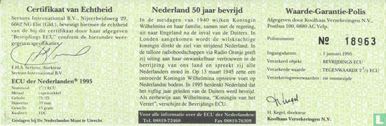 Nederland 2½ ecu 1995 "50 jaar bevrijd” - Afbeelding 3