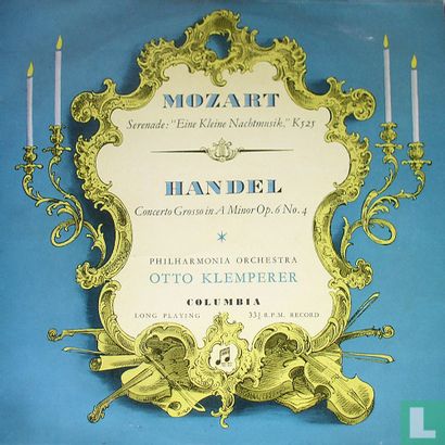 Mozart: Serenade: "Eine kleine Nachtmusik"/ Handel: Concerto grosso - Afbeelding 1