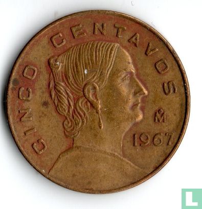 Mexico 5 centavos 1967 - Afbeelding 1