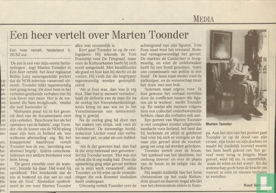 Een heer vertelt over Marten Toonder