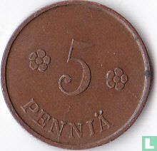 Finlande 5 penniä 1922 - Image 2