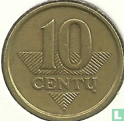 Litouwen 10 centu 1999 - Afbeelding 2