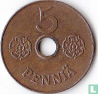 Finland 5 penniä 1941 (type 1) - Afbeelding 2
