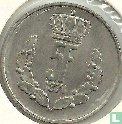 Luxemburg 5 francs 1971 - Afbeelding 1