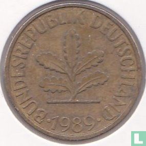 Duitsland 10 pfennig 1989 (G) - Afbeelding 1