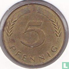 Allemagne 5 pfennig 1989 (J) - Image 2