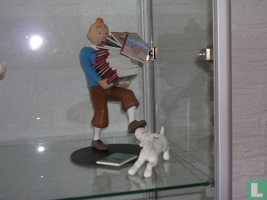 Tintin carries the albums