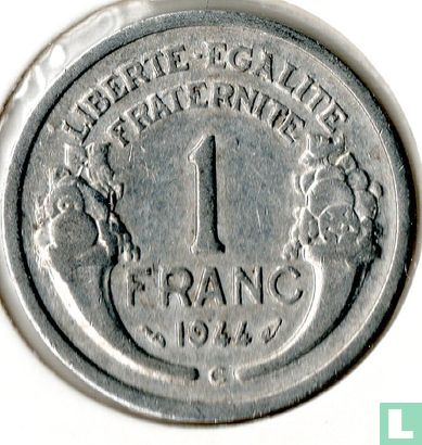 France 1 franc 1944 (C) - Image 1