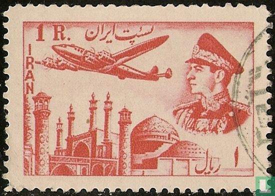 Mohammad Reza Pahlavi and airplane
