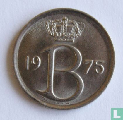 Belgium 25 centimes 1975 (FRA) - Image 1